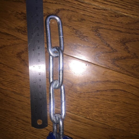 Steel Chain Heavy Duty Security 6 foot Vinyl Covered Rust Weather Resistant 6 ft - Picture 11 of 12